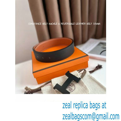 Hermes Constance belt buckle  &  Reversible leather strap 38 mm 03 2023